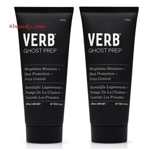 Verb Ghost Weightless Moisture + Heat Protection + Frizz Control 4oz (pack of 2)